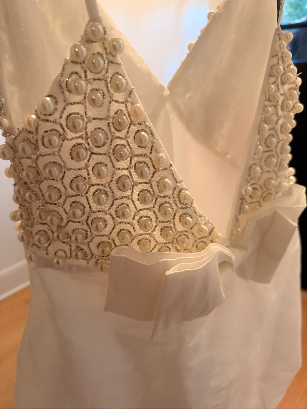 For Love And Lemons Pearly Bow Mini Dress - Picture 9 of 14